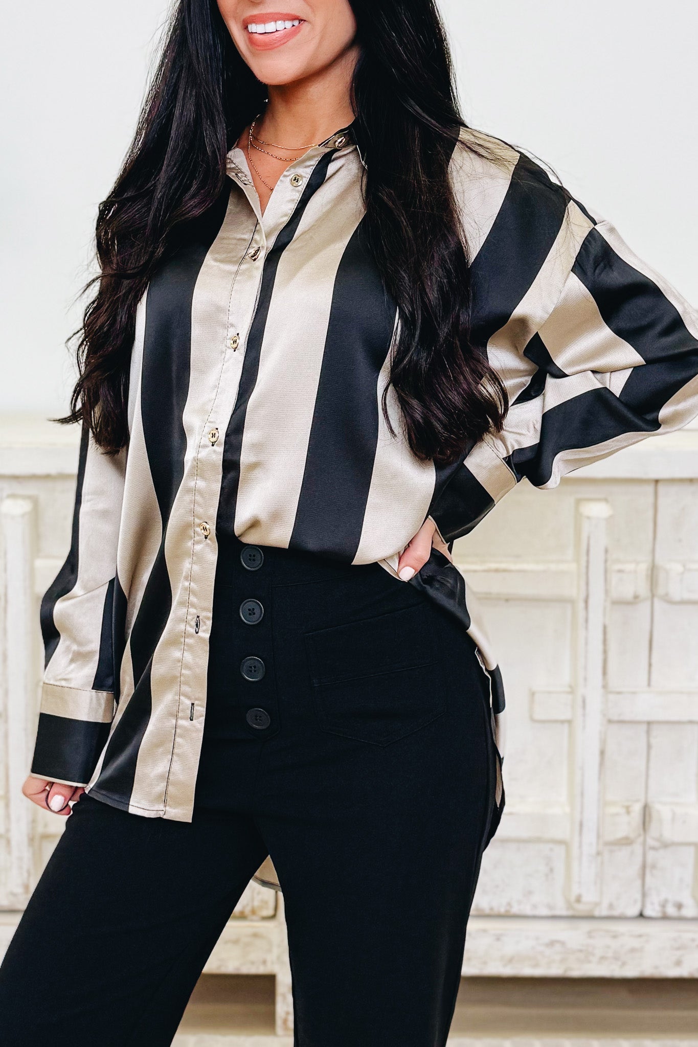 Savvy & Sassy Button Down Top