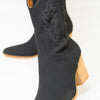 Clementine Western Booties - Black