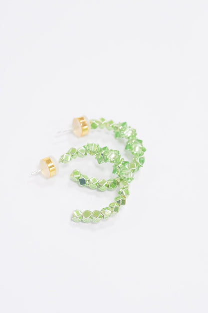 It Girl Earrings - Metallic Mint Magnolia