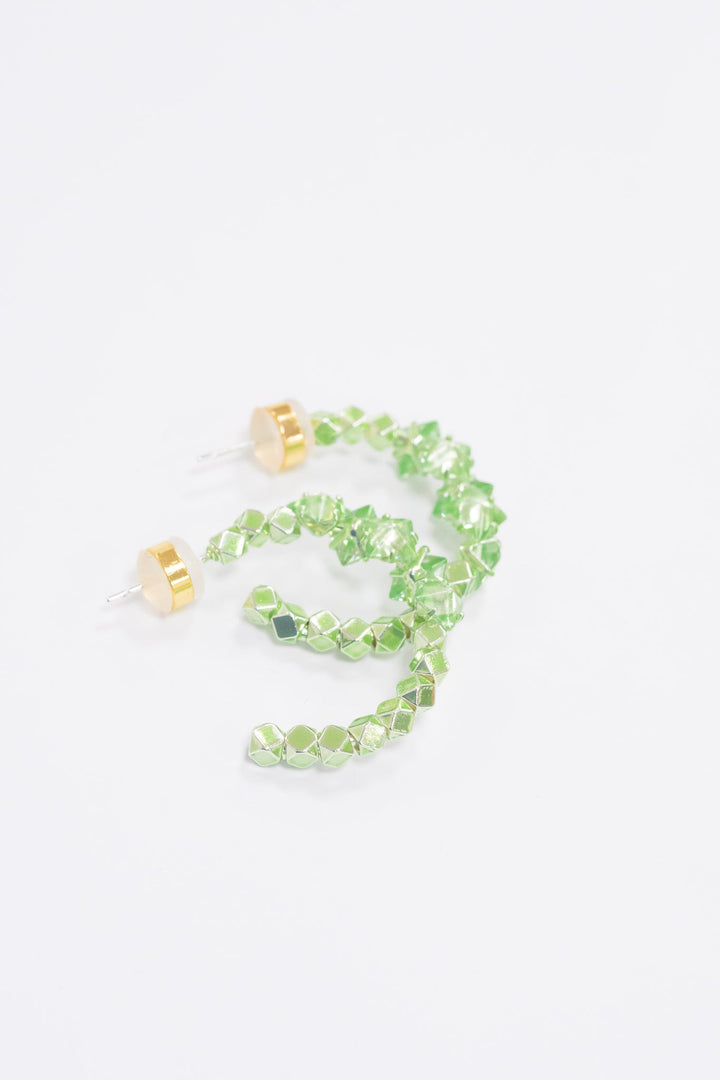 It Girl Earrings - Metallic Mint Magnolia