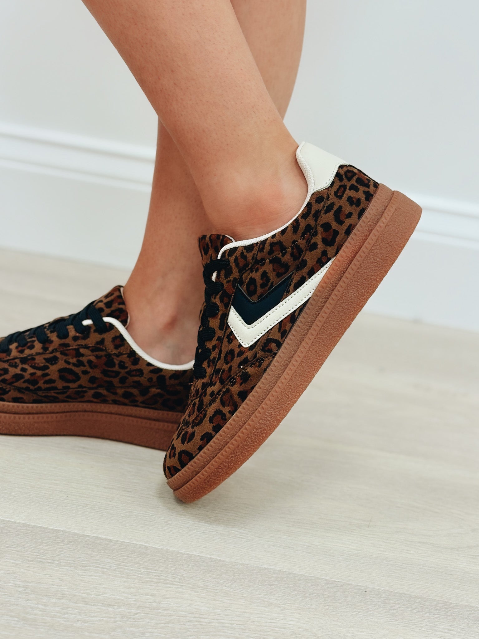 Legend Platform Strip Sneakers - Leopard