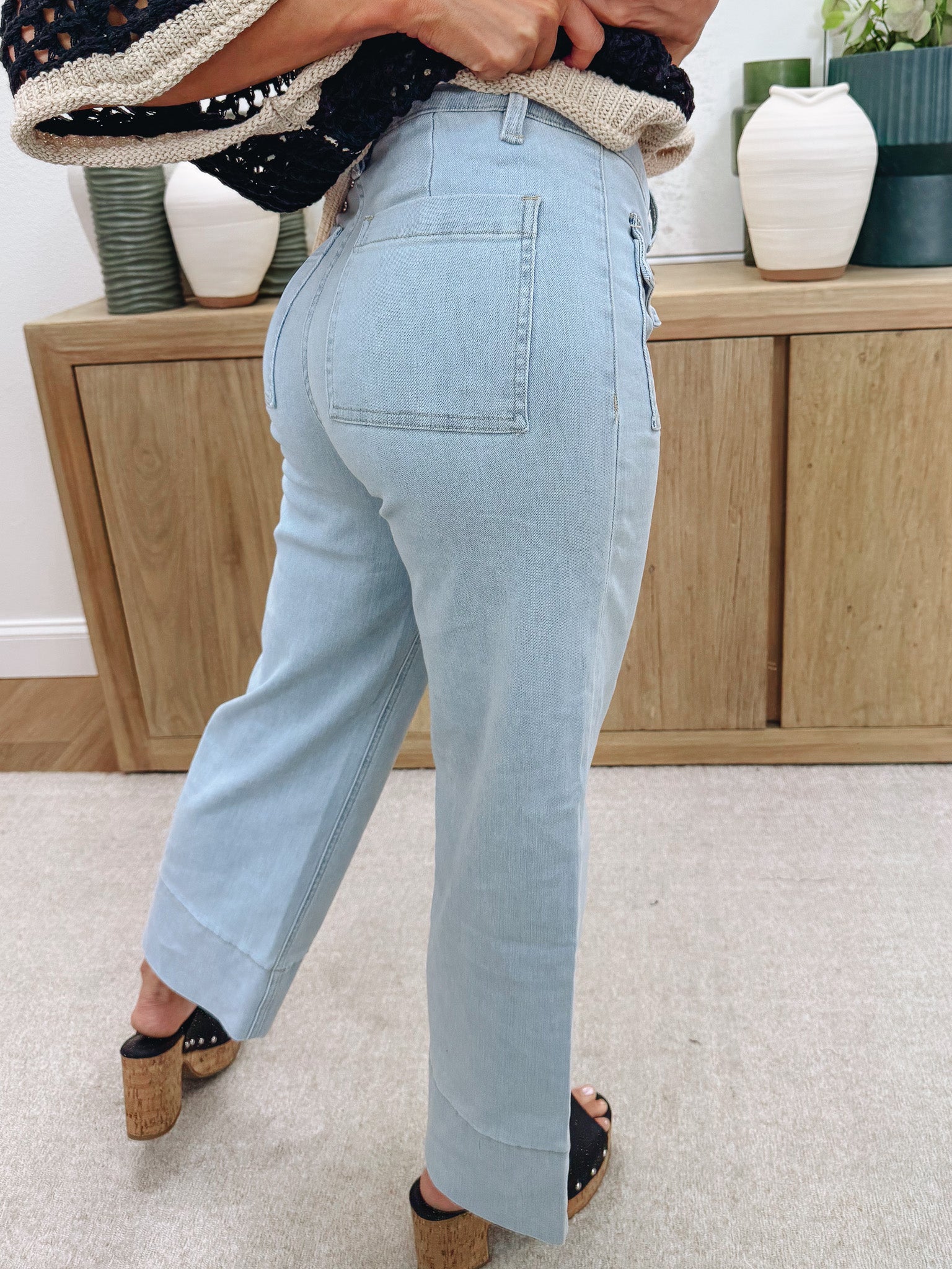 The Vanna By Mica - High Rise Wide Leg Jeans