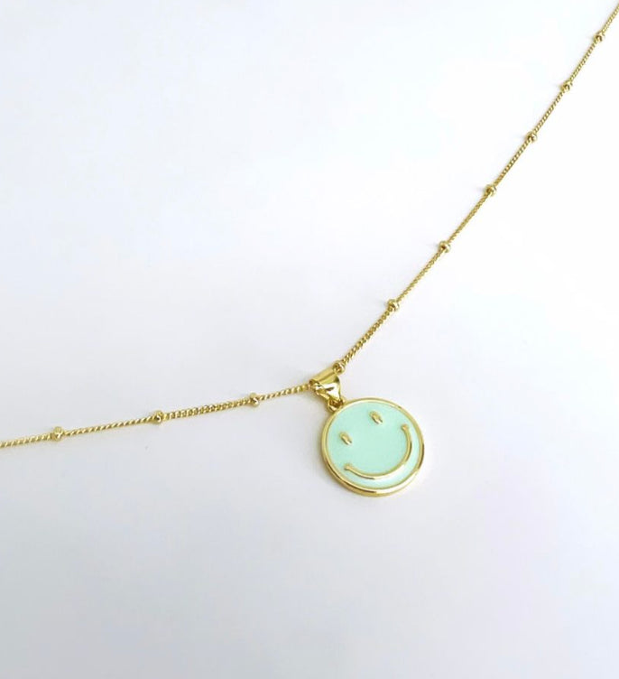 Smiley Necklace - 2 Colors!