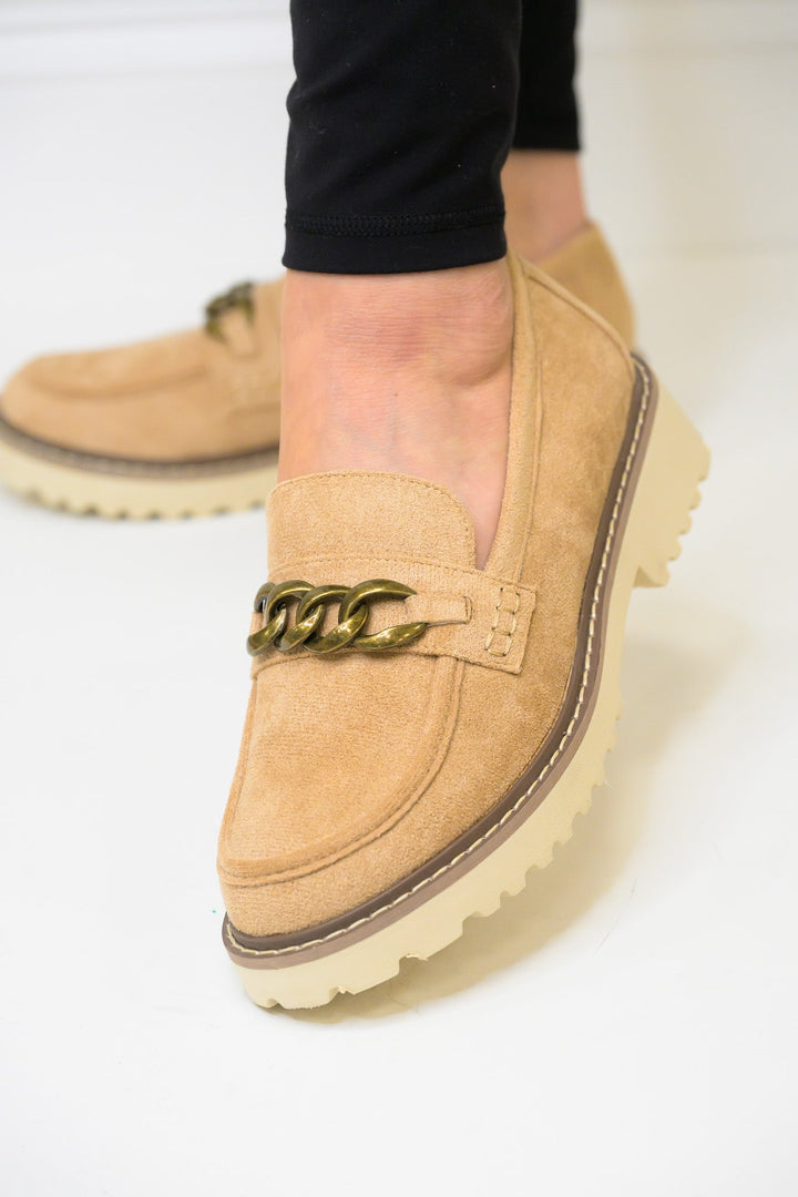 Corky's Literally Loafers - Camel Faux Suede