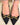 Aleena Slingback Kitten Pump Heels - Black Canvas - By Alexa Rae
