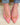 Aleena Slingback Kitten Pump Heels - Pink Canvas - By Alexa Rae