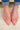Aleena Slingback Kitten Pump Heels - Pink Canvas - By Alexa Rae