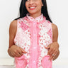 All My Heart Quilted Floral Vest - By Alexa Rae