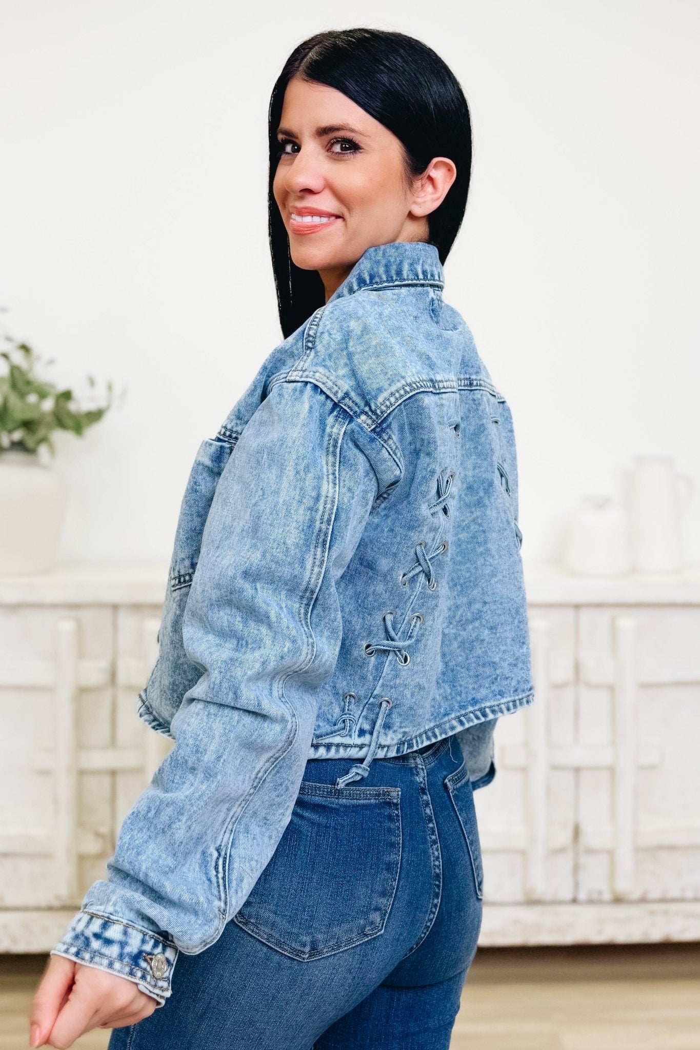 All The While Denim Jacket - By Alexa Rae