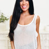 All This Time Open Knit Tank Top