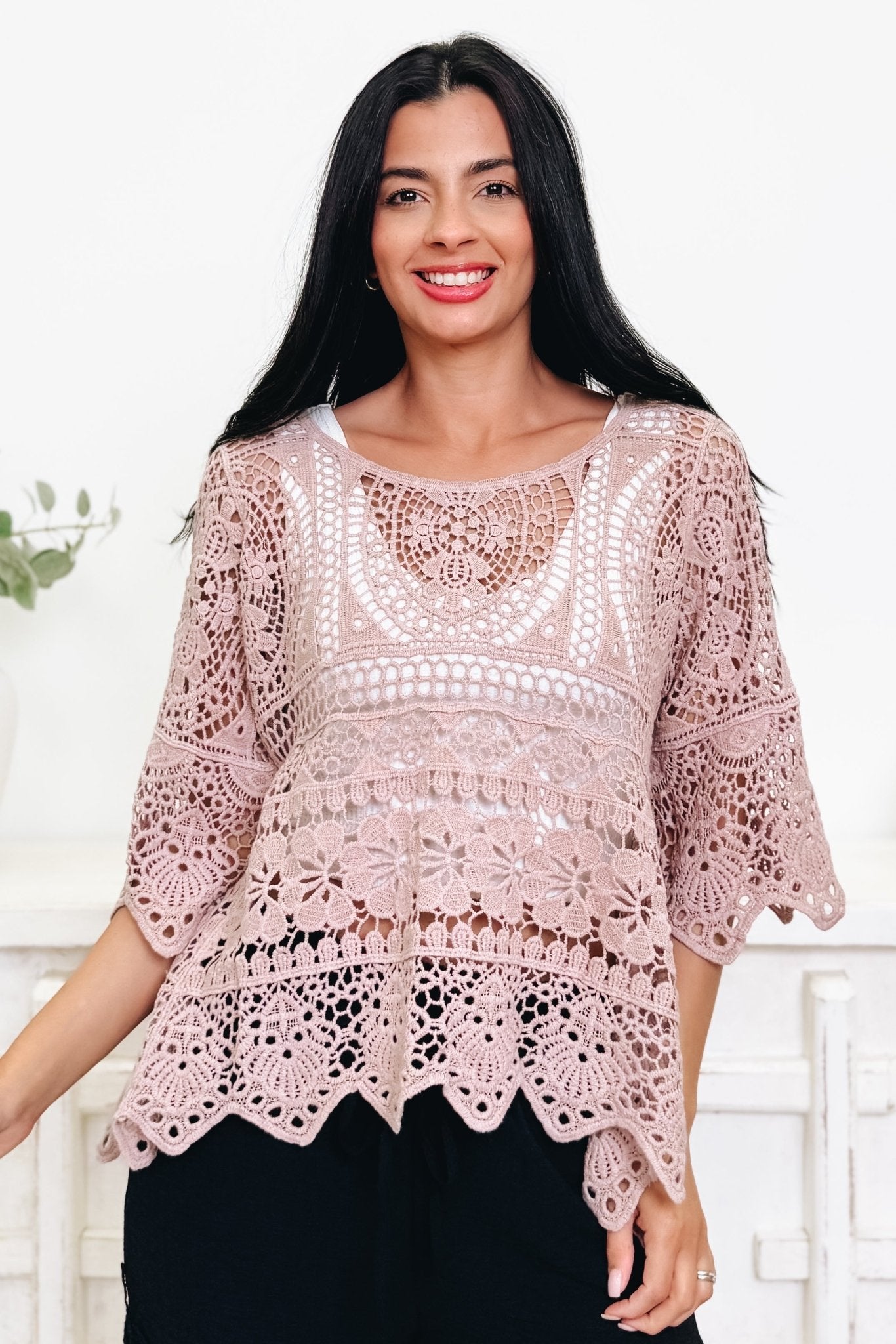 Alot To Love Crochet Cover Up - 2 Colors! - By Alexa Rae