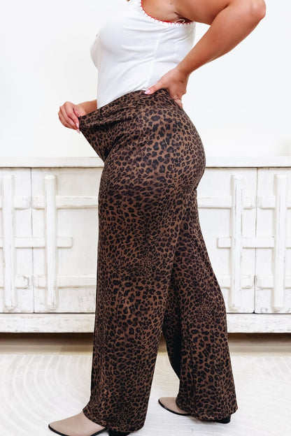Already On The Move Leopard Pants - Brown - By Alexa Rae