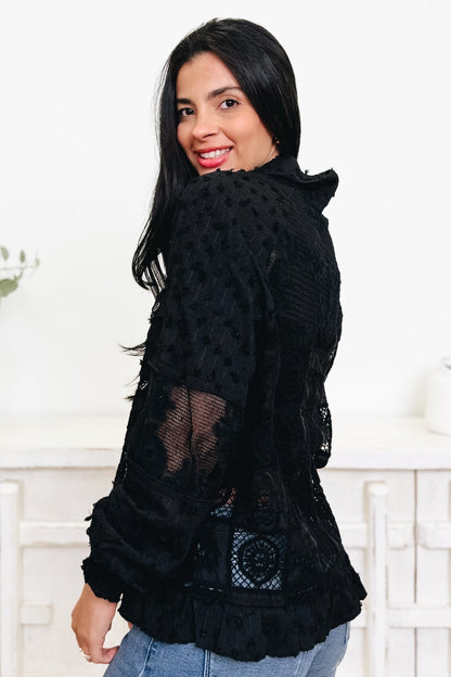 Assertive Love Lace Crochet Jacket - By Alexa Rae