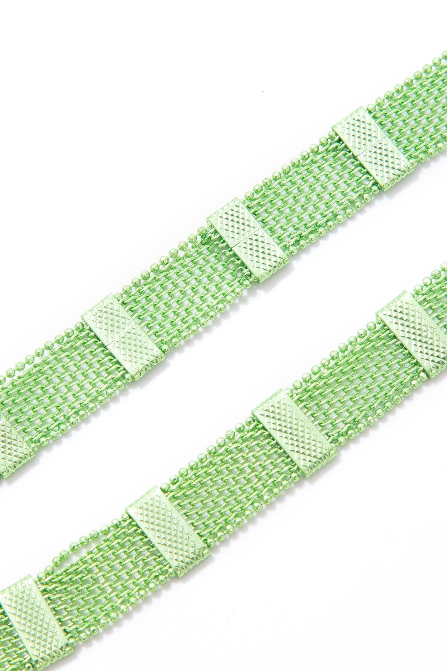 Las Vegas Necklace - Liquid Metallic Apple Martini