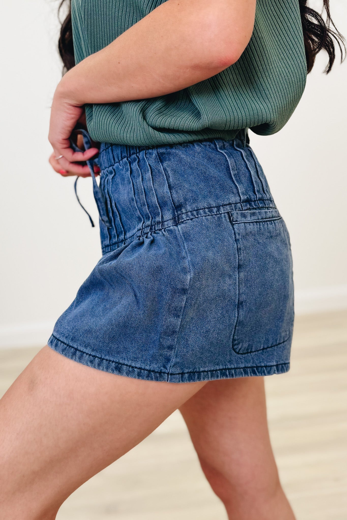Keep On Going Flare Denim Shorts -2 Colors!