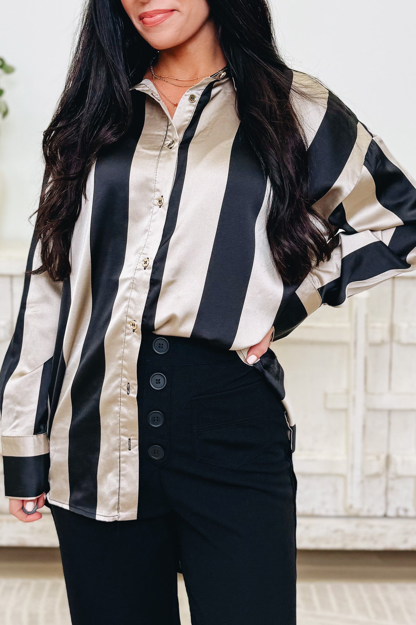 Savvy & Sassy Button Down Top