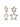 Asteria Earrings - Metallic Linen
