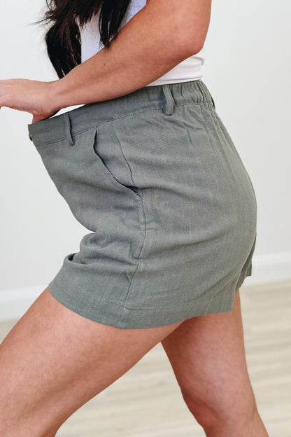 Laid Back Cool Linen Shorts - 2 Colors!