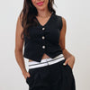 Relax & Shine V-Neck Vest - 2 Colors!