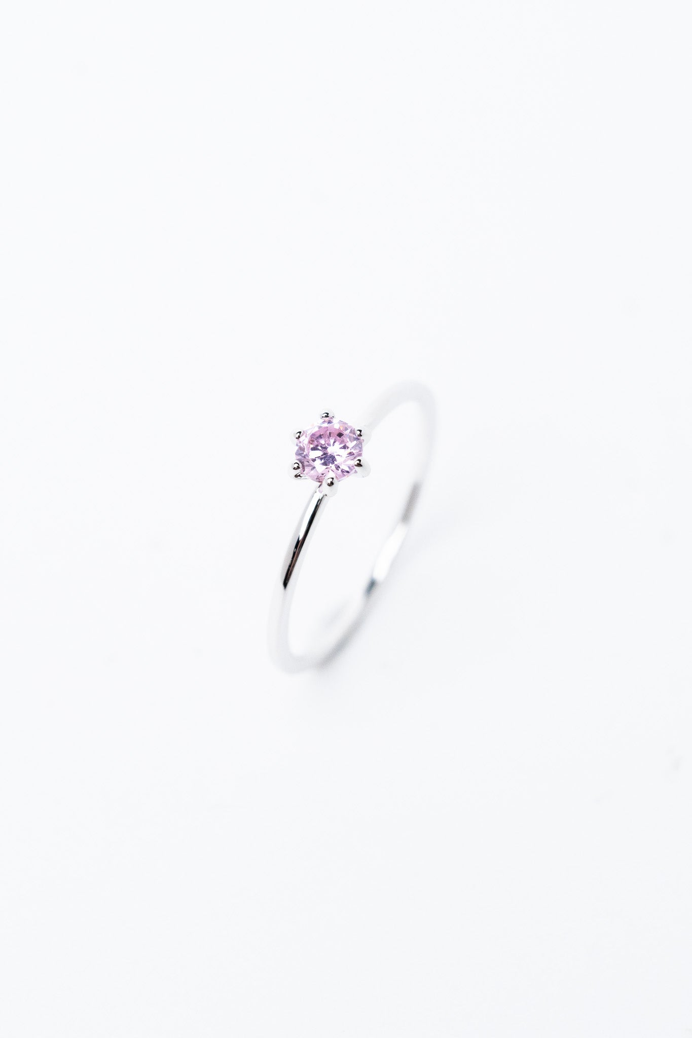 Calla Ring - Silver Tickle Me Pink