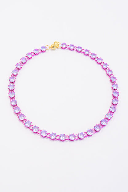 Lucille Necklace - Liquid Metallic Magenta Muse