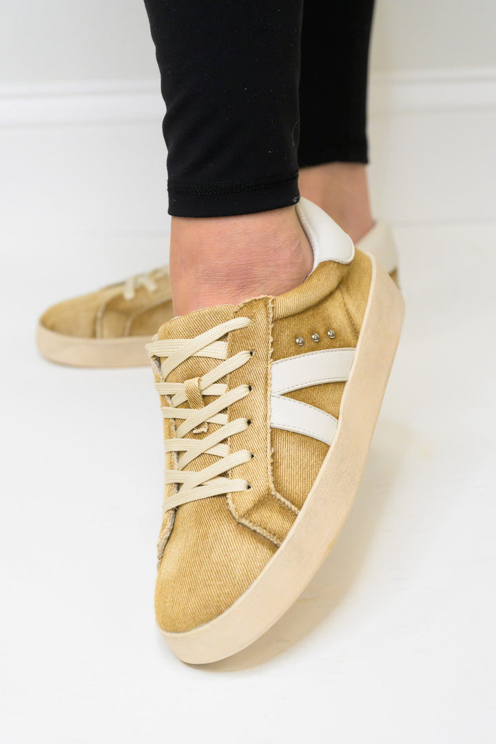 Corky's No Chaser Shoes - Washed Tan Denim