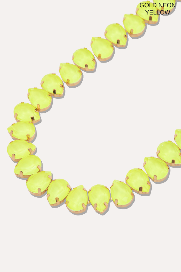 The BABE Neon Crystal Necklace - Multiple Colors!