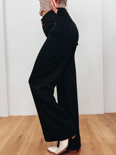 Make It Take It By Risen - Double Button Jeans - Black