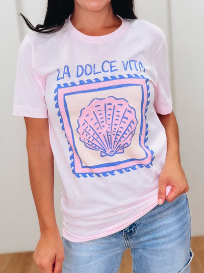 La Dolce Vita Shell Tee - 2 Colors!