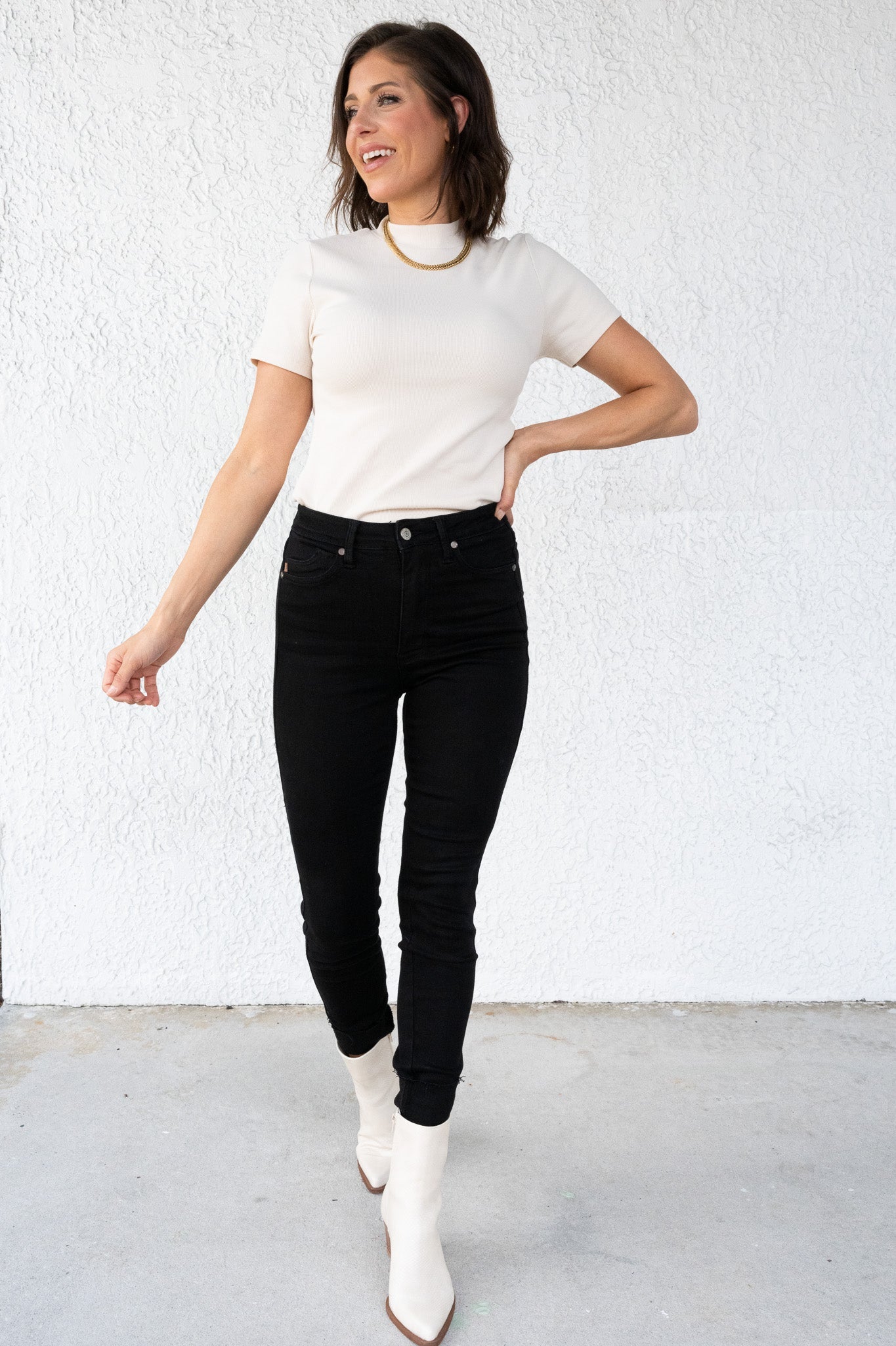 The Date Night By Judy Blue - High Rise Tummy Control Skinny Jeans