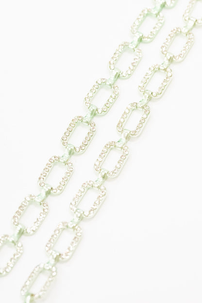 Becca Necklace - Metallic Pastel Mint