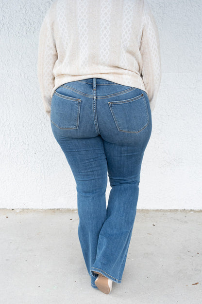Judy Blue Say My Name High Rise Classic Flare Jeans