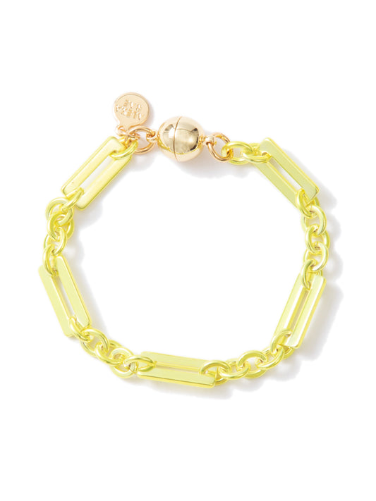 Josie Bracelet - Metallic Lime Punch