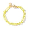 Josie Bracelet - Metallic Lime Punch