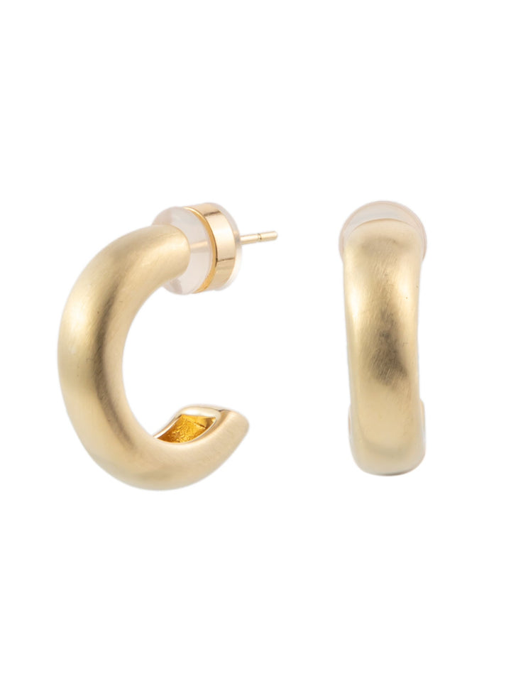 Nell Earrings - Matte Gold
