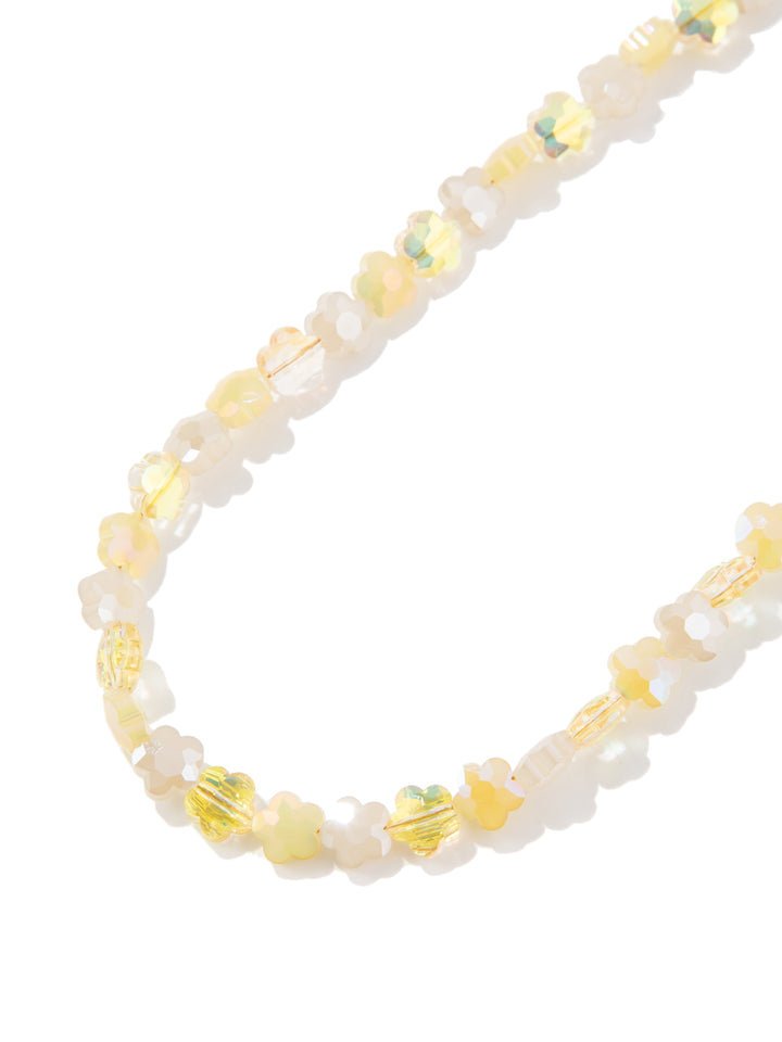 Sunflower Glow Necklace - Buttercream