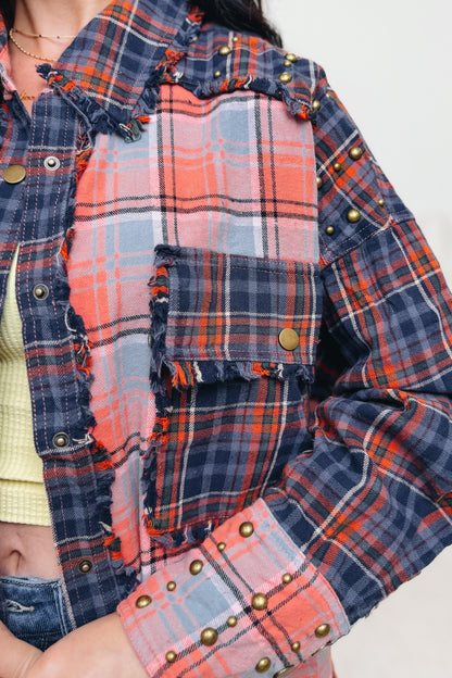Mix & Patch Button Down Top
