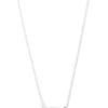 Barcelona Necklace - Liquid Metallic Pearl White Clear
