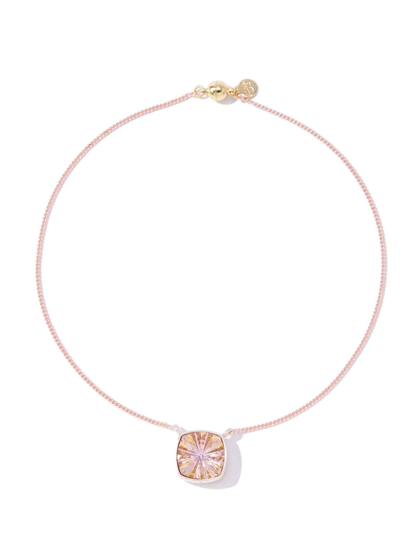 Barcelona Necklace - Metallic Coconut Pink Moon - By Alexa Rae
