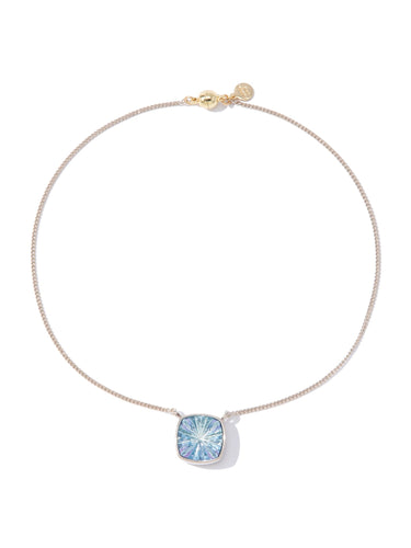 Barcelona Necklace - Metallic Linen Diamond Dust - By Alexa Rae