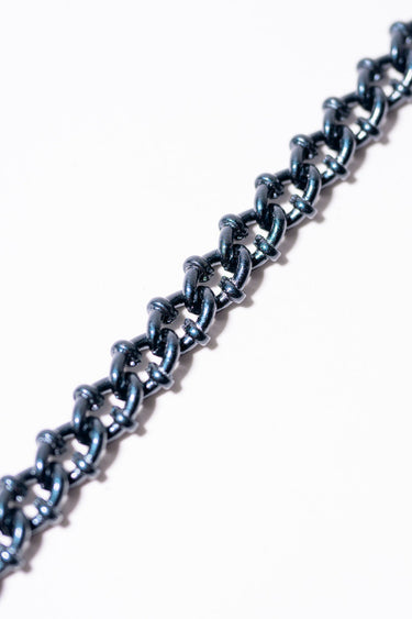 Just A Girl Bracelet - Metallic Black
