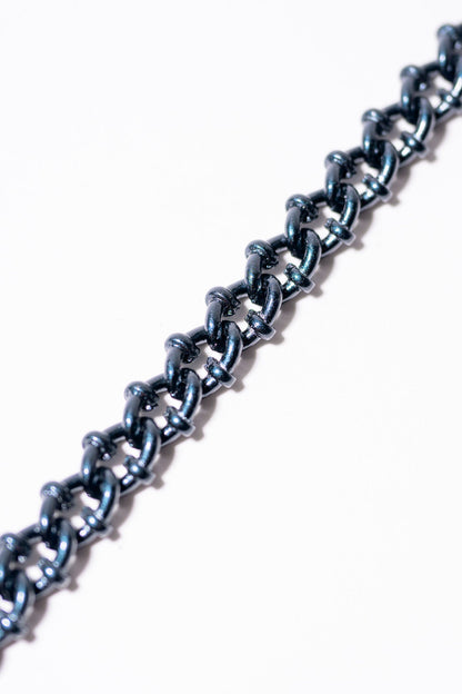 Just A Girl Bracelet - Metallic Black