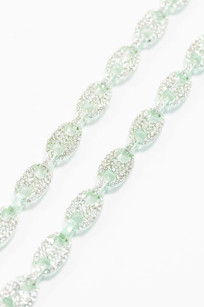 Met Gala Alaia Necklace - Liquid Metallic Fantasy Island