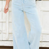 It Would Be You By Mica - High Rise Wide Leg Jeans - Light Slate