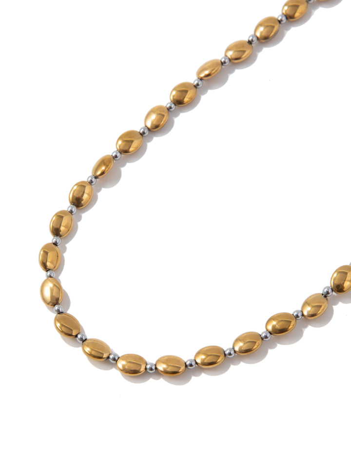 Gold Drops Necklace - Silver Gold