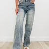 Bella By YMI - Relaxed Rise Wide Leg Jeans - Light Denim