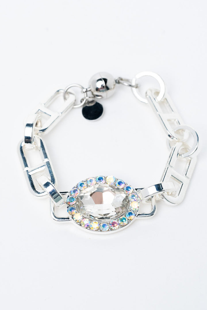 Helena Bracelet - Liquid Metallic Pearl White
