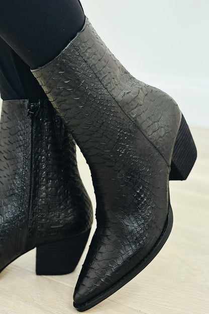 Caty Anklet Booties - Black