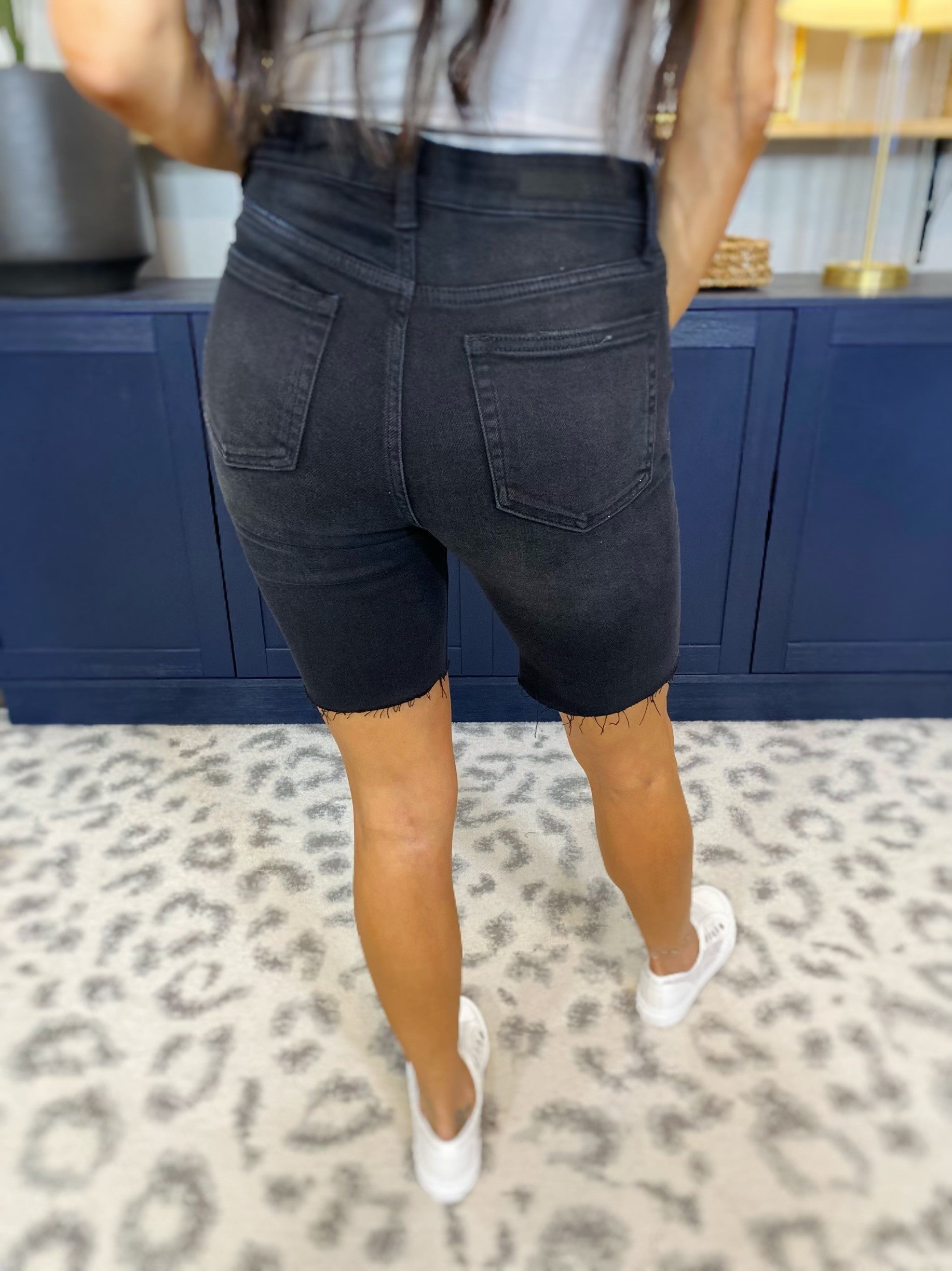 Cello Mello Vibes Bermuda Denim Shorts