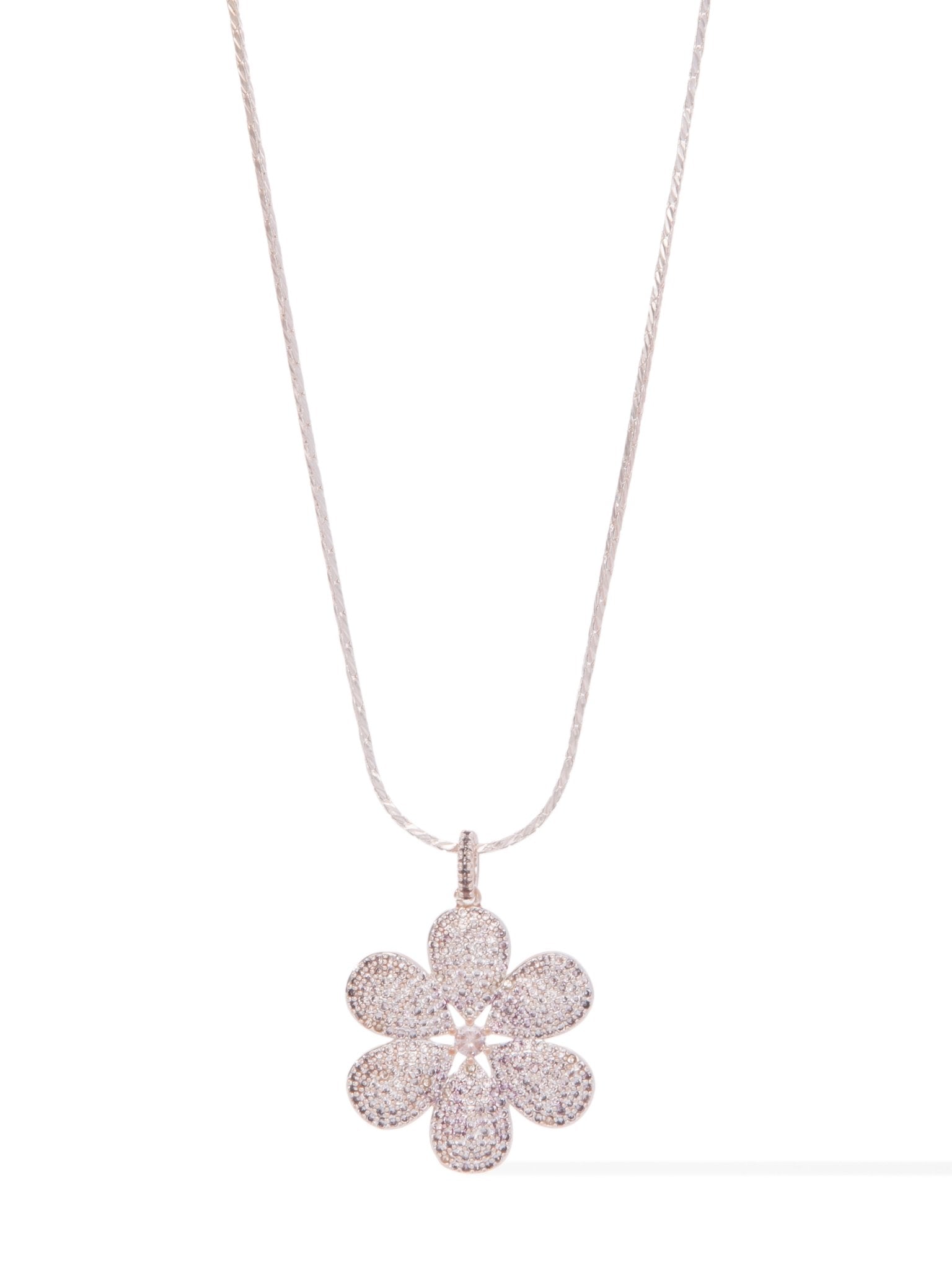 Blossom Flower Necklace - Metallic Whisper - By Alexa Rae